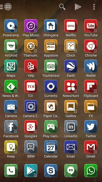 [Themes Android] Vintage 1200+ Icon Pack Theme - phong cách mới